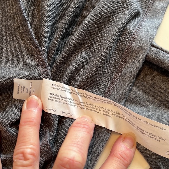 NWT Marika Exhale Charcoal Grey Open Front Cardigan Size S - Picture 6 of 8